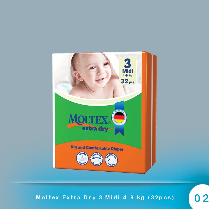 Moltex Extra Dry 3 Midi 4-9 kg (32pcs)